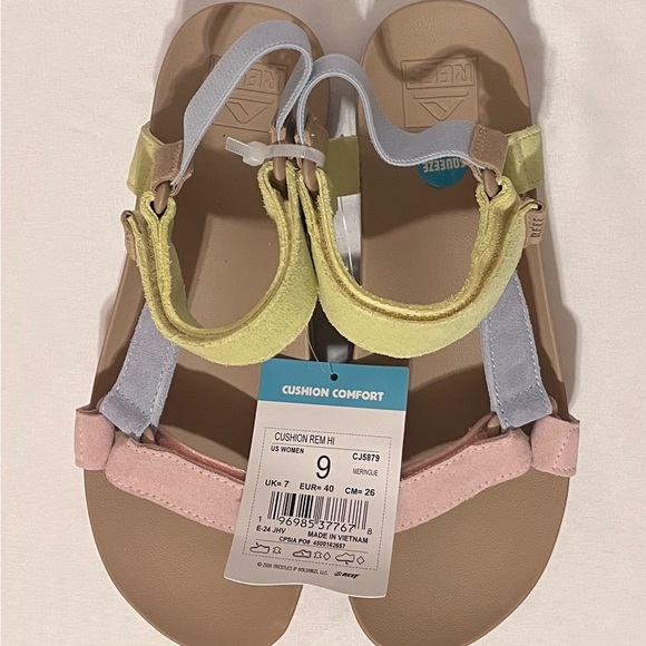 Reef Womens Sandals Size 9 Cushion Rem Hi Color Block Comfort Summer Vacation - Picture 6 of 6